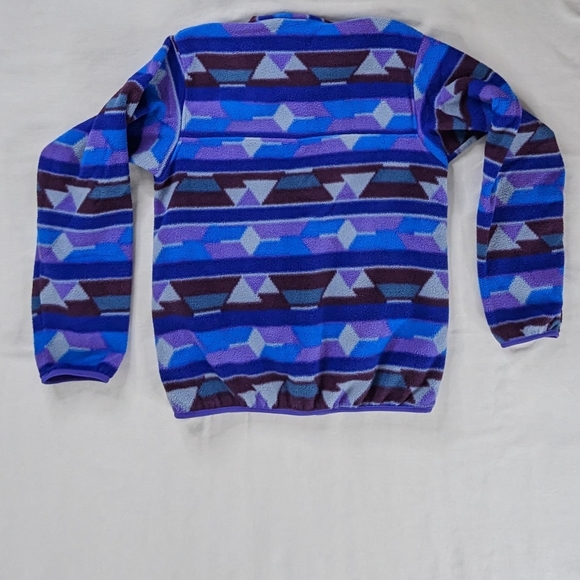 Patagonia Synchilla Aztec Purple Blue T Snap Pullover - Picture 3 of 8